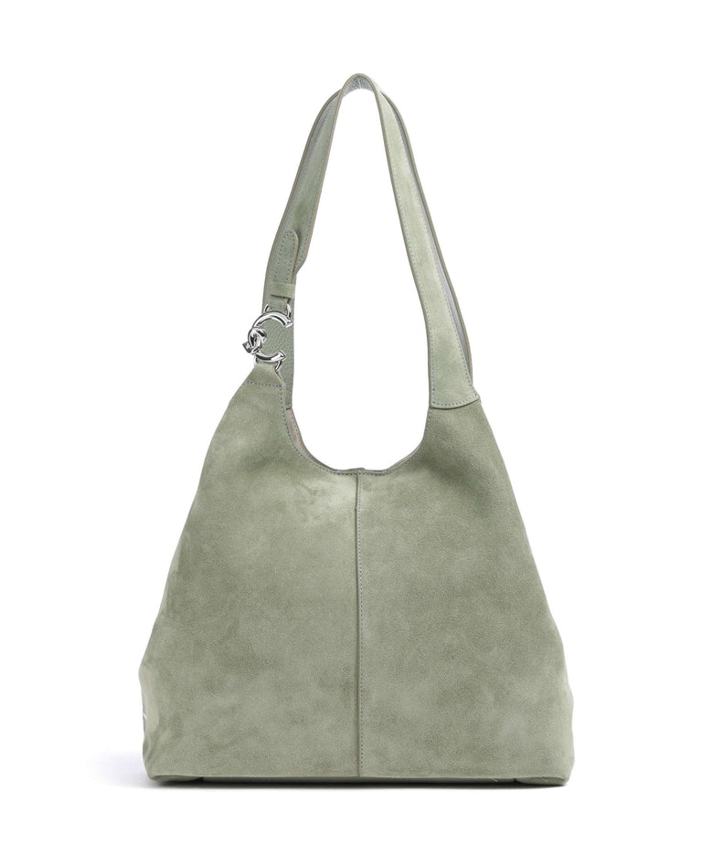 Coccinelle C-Easy Suede Hobo bag greenery