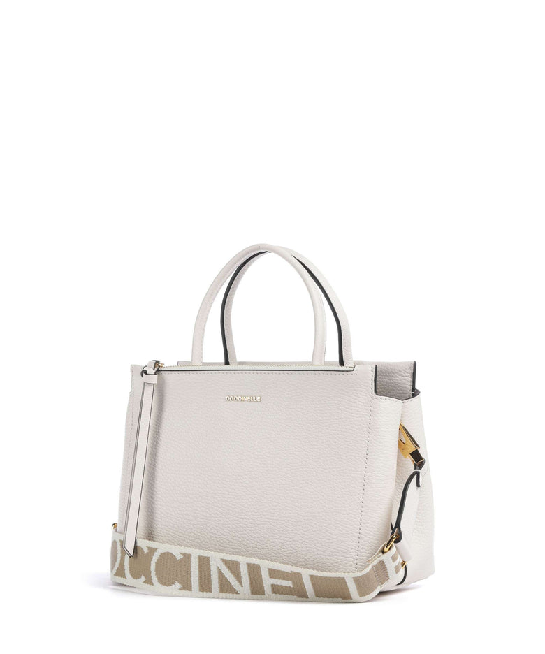 Coccinelle Arlettis Signature Handbag blanco