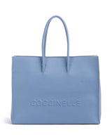 Coccinelle Myrtha Maxi Logo Bolsa shopping azul