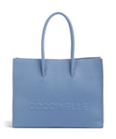 Coccinelle Myrtha Maxi Logo Bolsa shopping azul