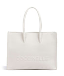 Coccinelle Myrtha Maxi Logo Bolsa shopping blanco