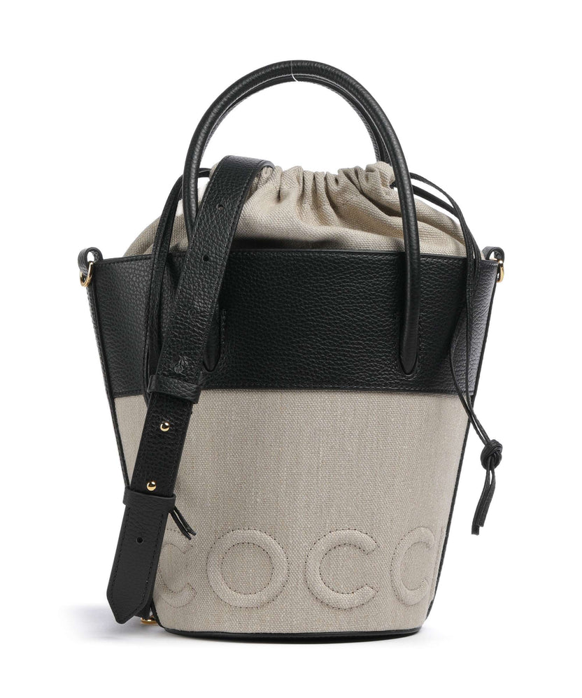 Coccinelle Myrtha Canvas Bucket bag natural/noir