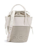 Coccinelle Myrtha Canvas Bucket bag natural/blanco