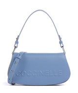 Coccinelle Myrtha Maxi Logo Bolso de hombro azul