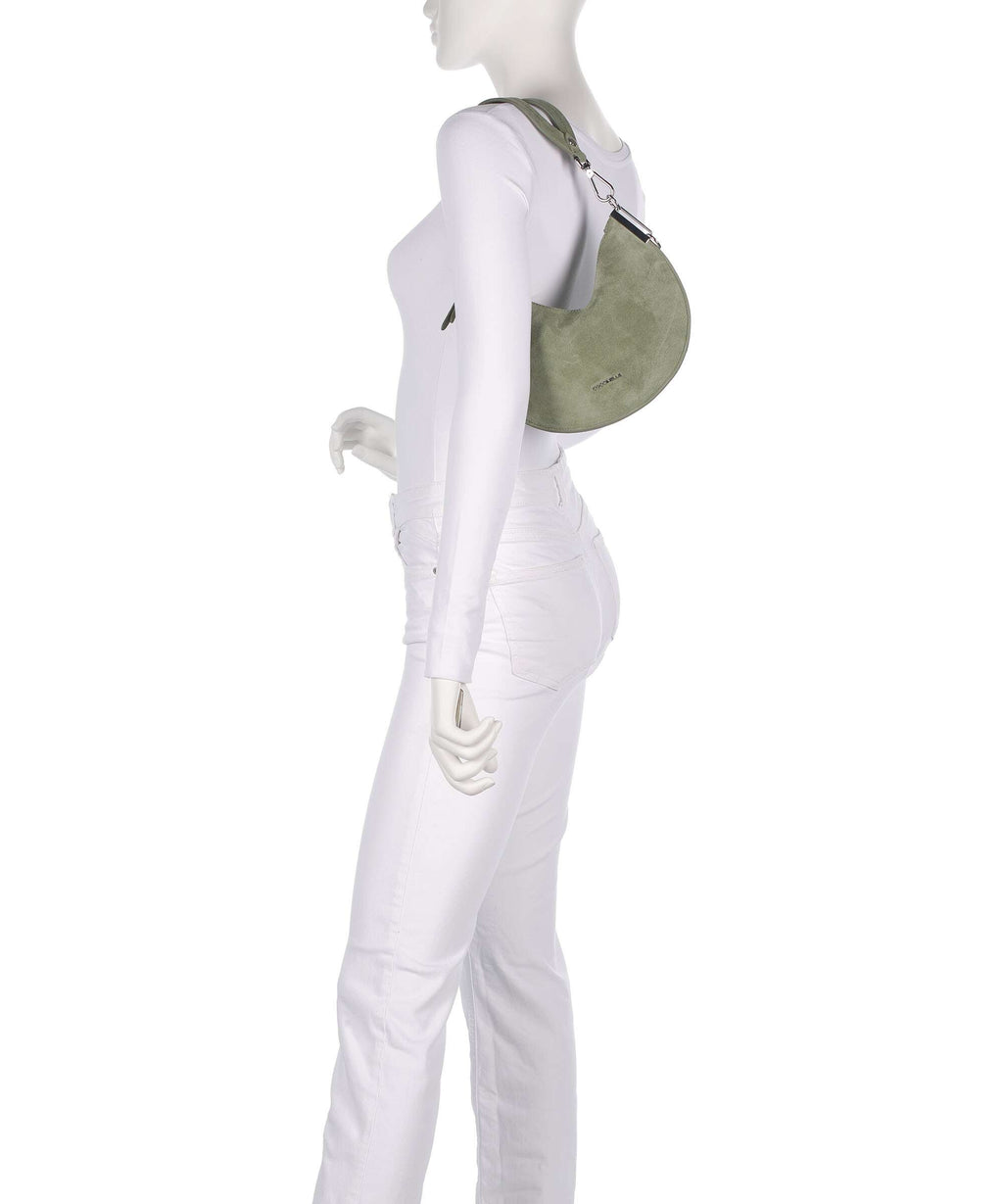 Coccinelle Sunup Suede Shoulder bag greenery