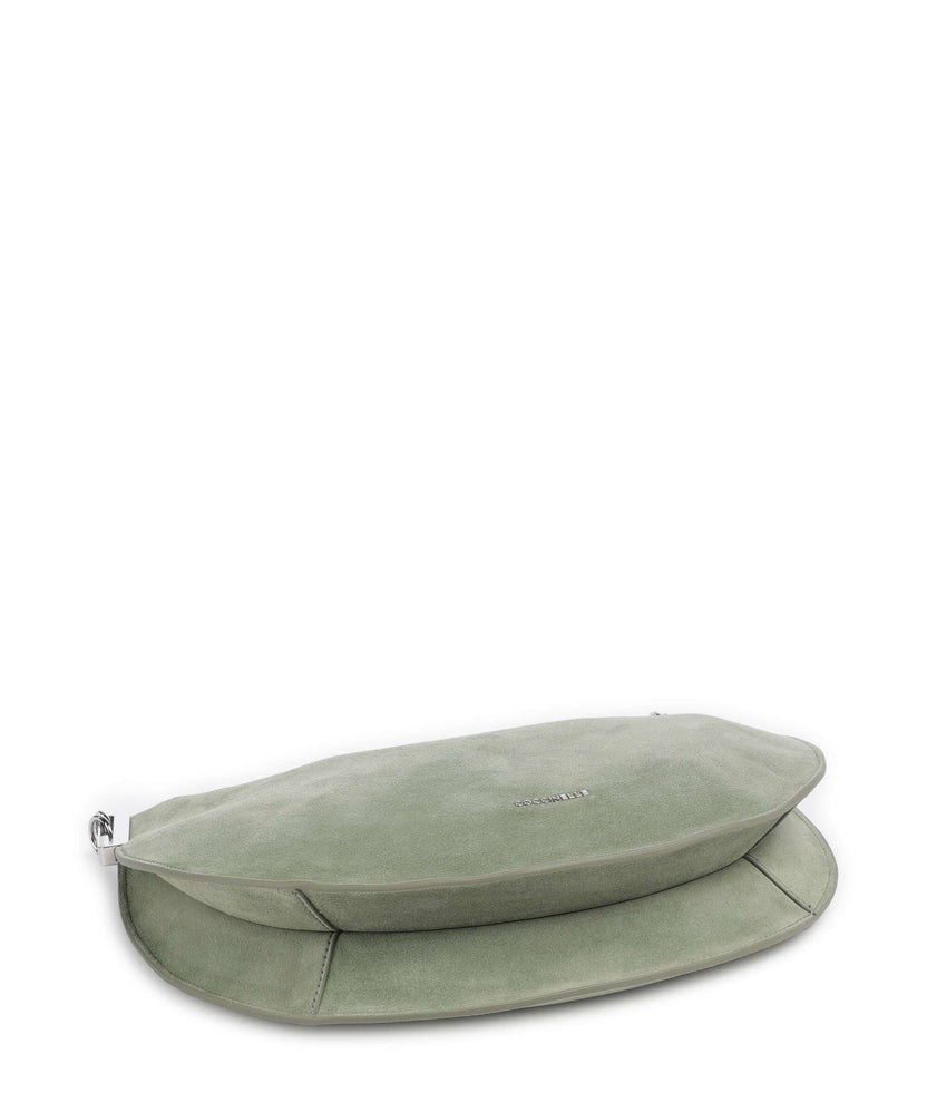 Coccinelle Sunup Suede Hobo bag greenery