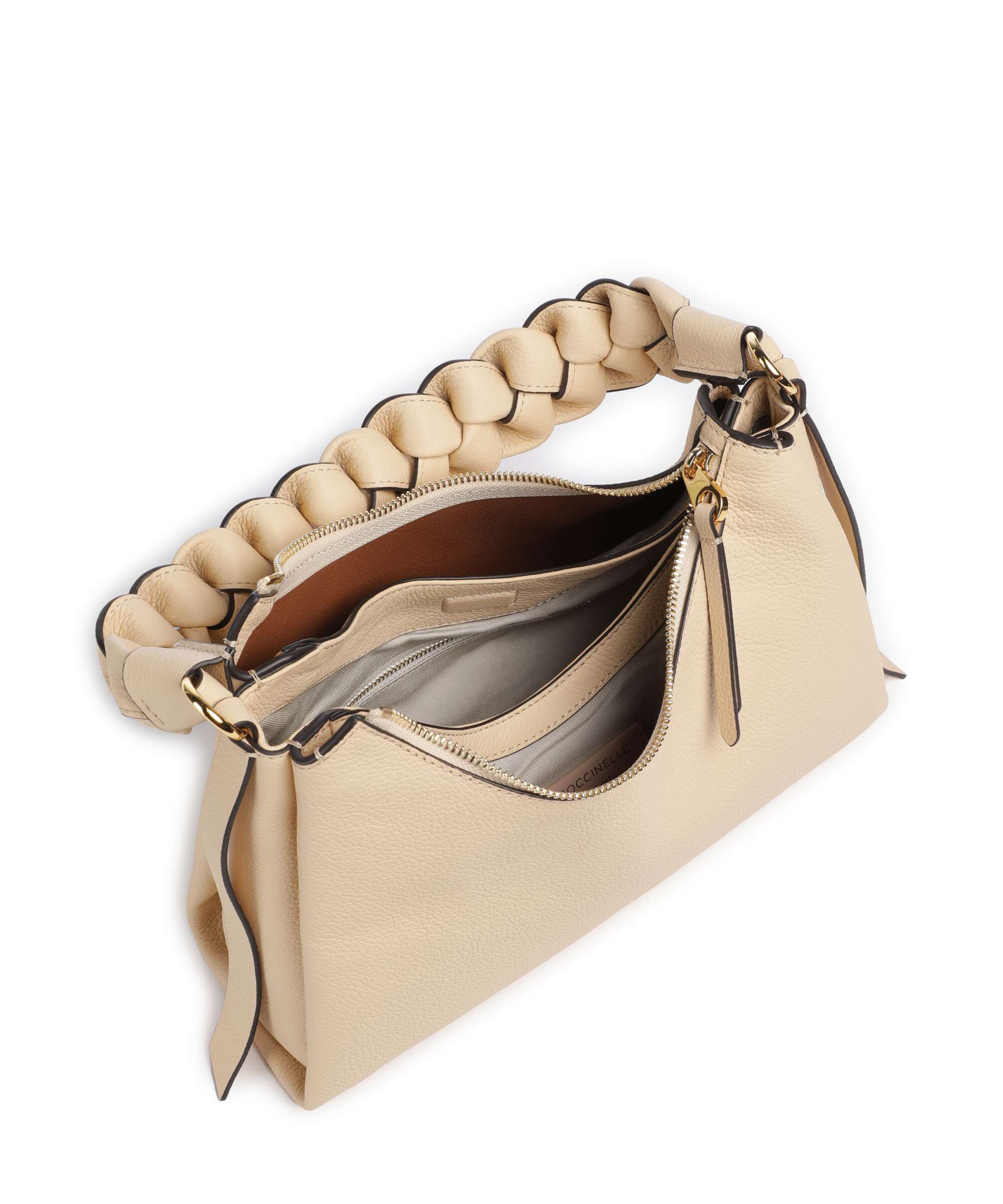 Coccinelle Boheme Grana Double Shoulder bag betulla/cognac