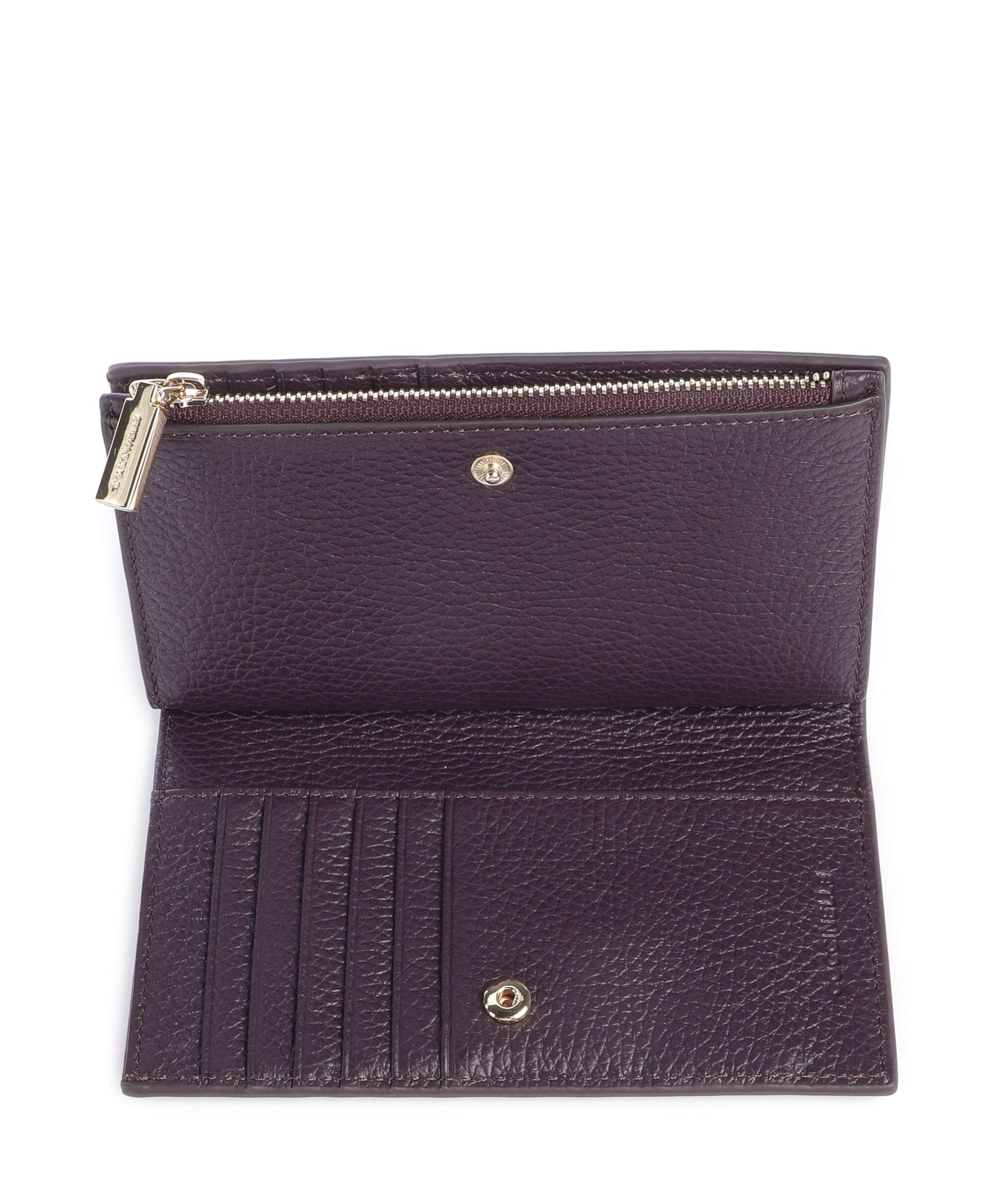 Coccinelle Metallic Soft RFID Wallet prune