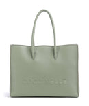 Coccinelle Myrtha Maxi Logo Bolsa shopping greenery