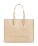 Coccinelle Myrtha Maxi Logo Bolsa shopping betulla