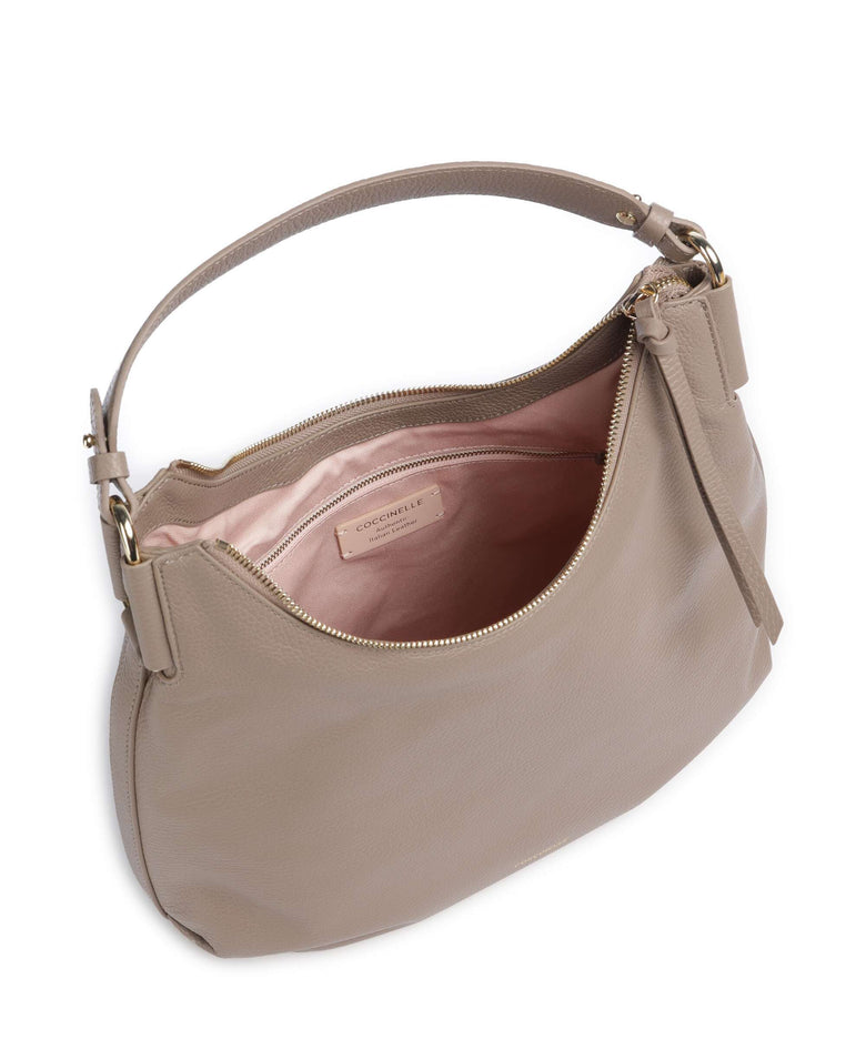 Coccinelle Rebekka Hobo bag warm taupe