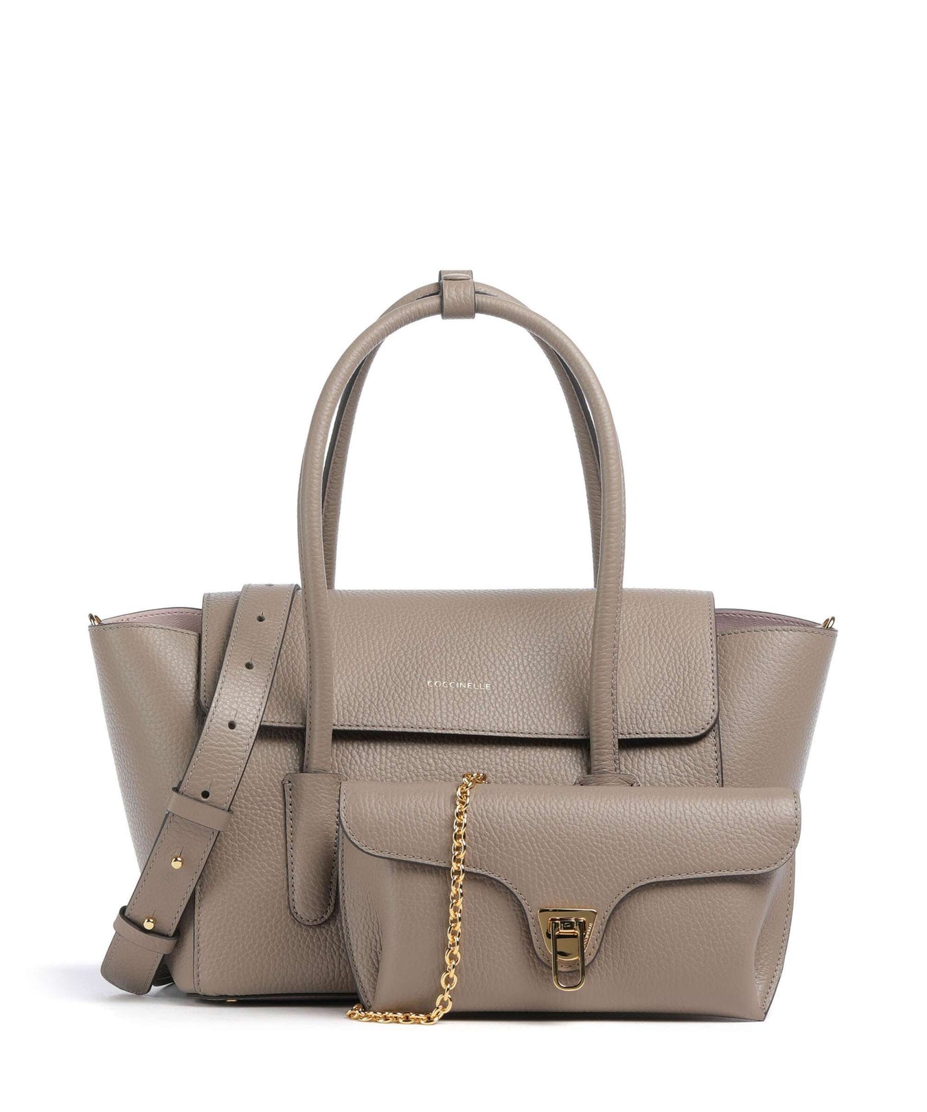 Coccinelle Beat Double Handbag warm taupe