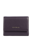 Coccinelle Metallic Soft RFID Monedero prune