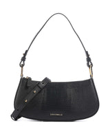 Coccinelle Merveille Lizard Bolso de hombro noir