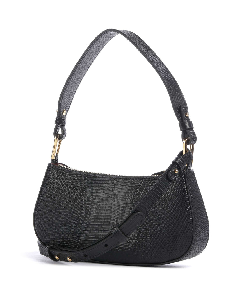 Coccinelle Merveille Lizard Shoulder bag noir