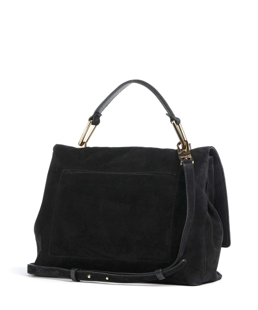 Coccinelle Liya Suede Handbag noir