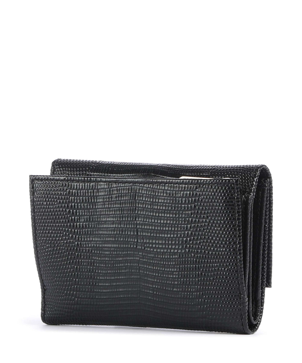 Coccinelle Metallic Lizard Wallet noir