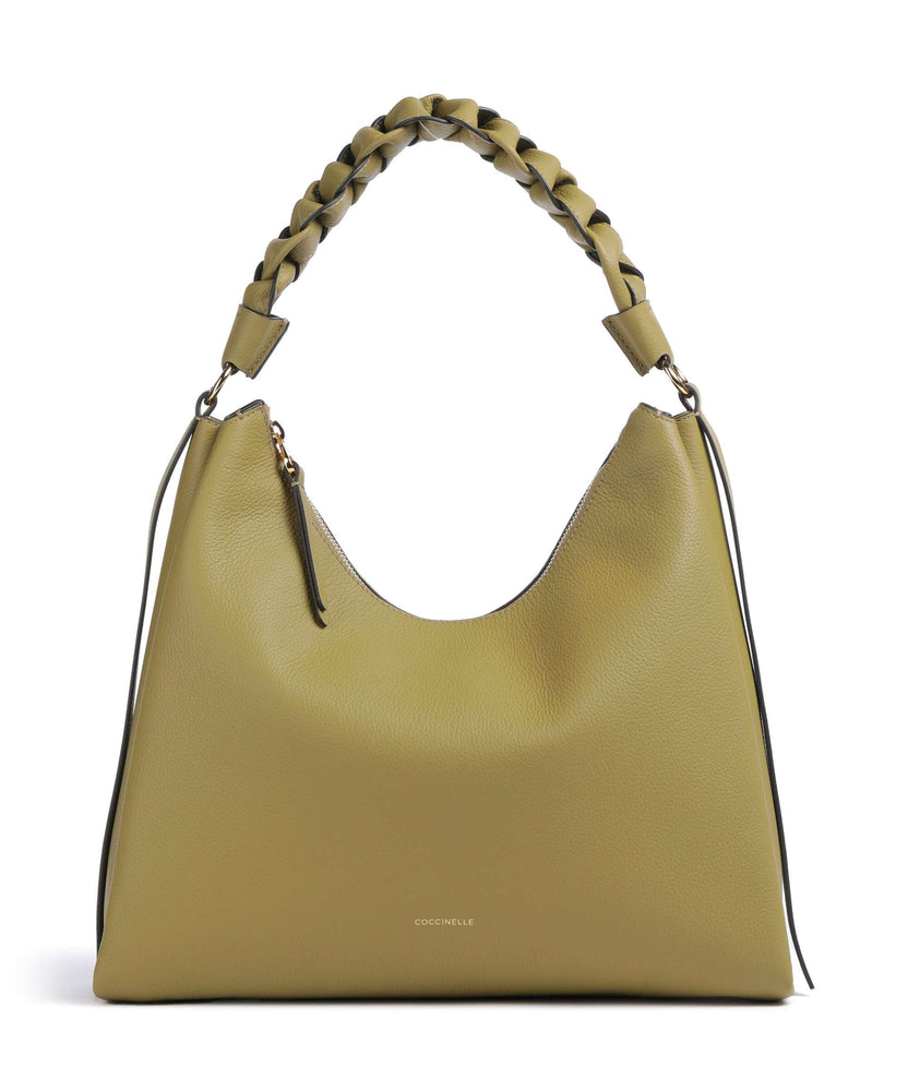 Coccinelle Boheme Grana Double Hobo bag seagrass/sandshell