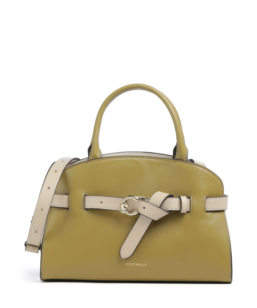 Coccinelle Sabine New Tricolor Handbag seagrass/pearl/sandshell