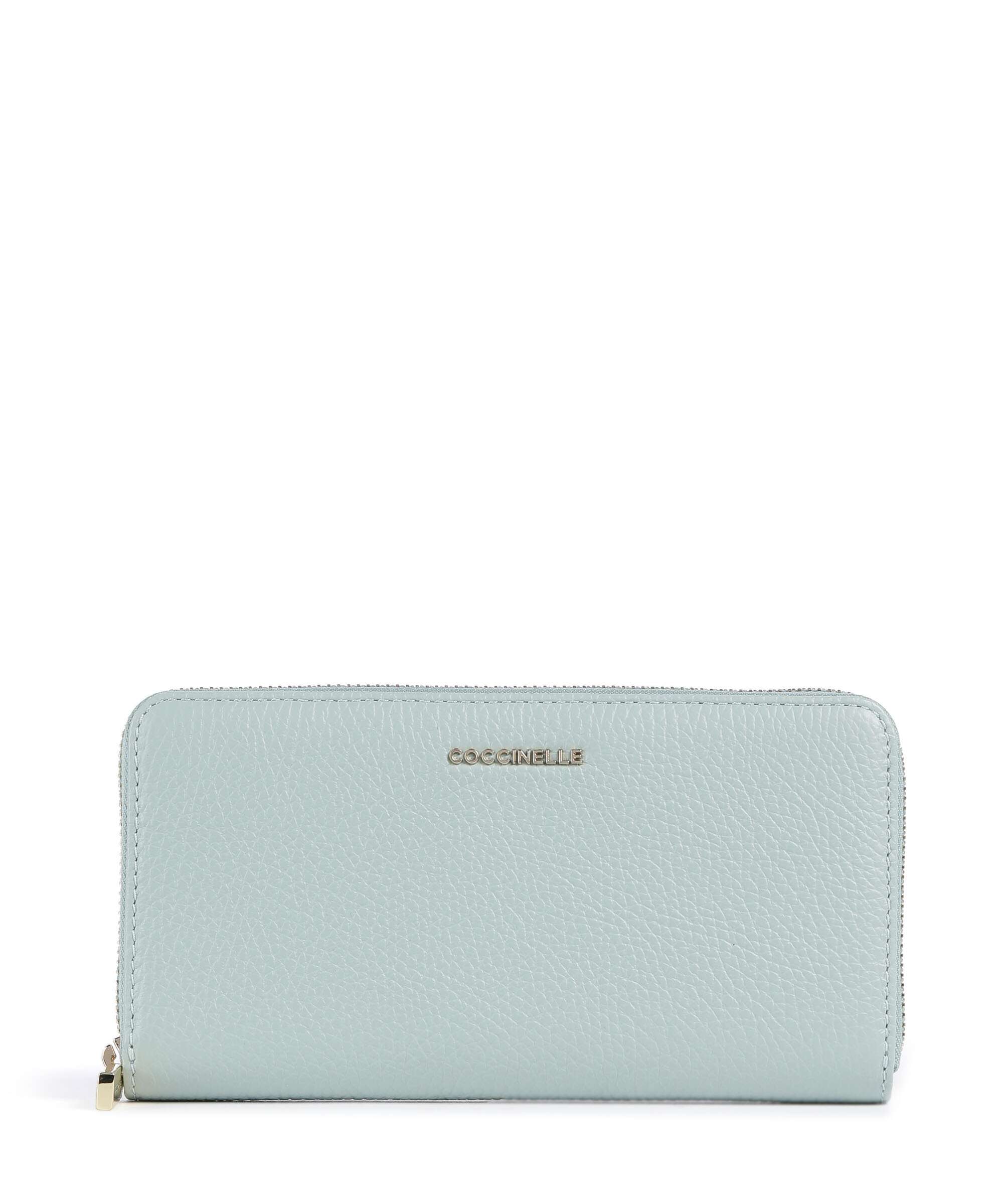 Coccinelle Metallic Soft Wallet aquamarine