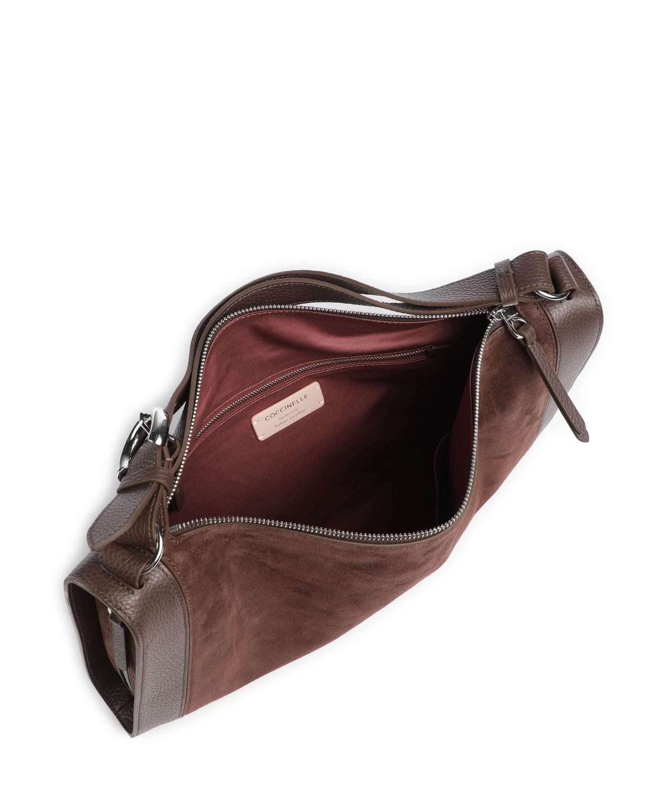 Coccinelle Elinor Suede Hobo bag brunette