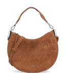 Coccinelle Sunup Suede Bolso de hobo cognac