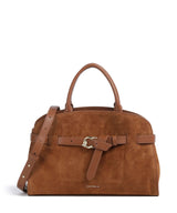Coccinelle Sabine Suede Bolso de mano cognac