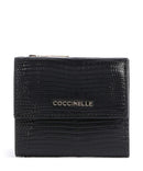 Coccinelle Metallic Lizard RFID Monedero noir