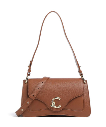 Coccinelle C-Me Bolso de hombro cognac