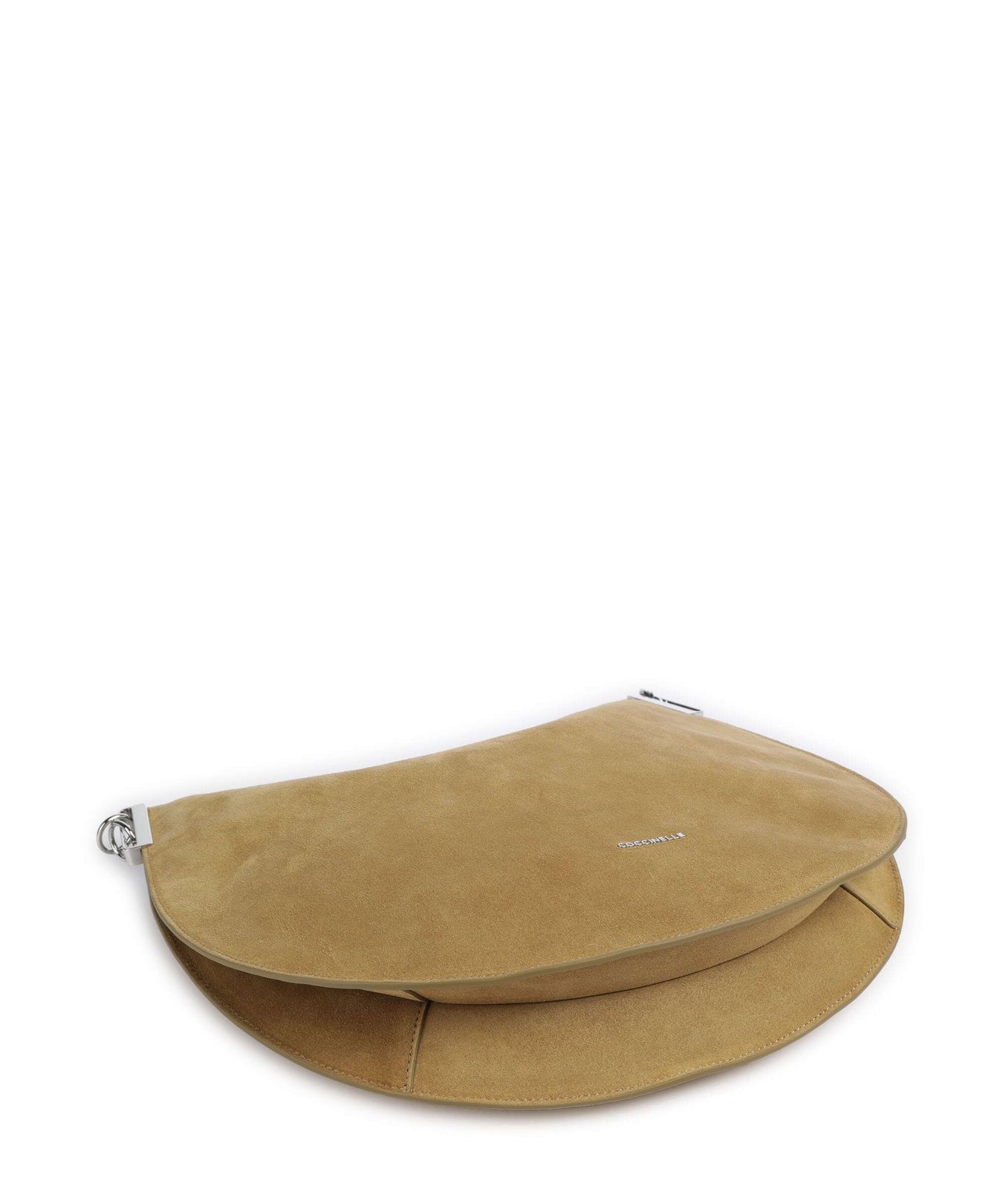 Coccinelle Sunup Suede Shoulder bag seagrass