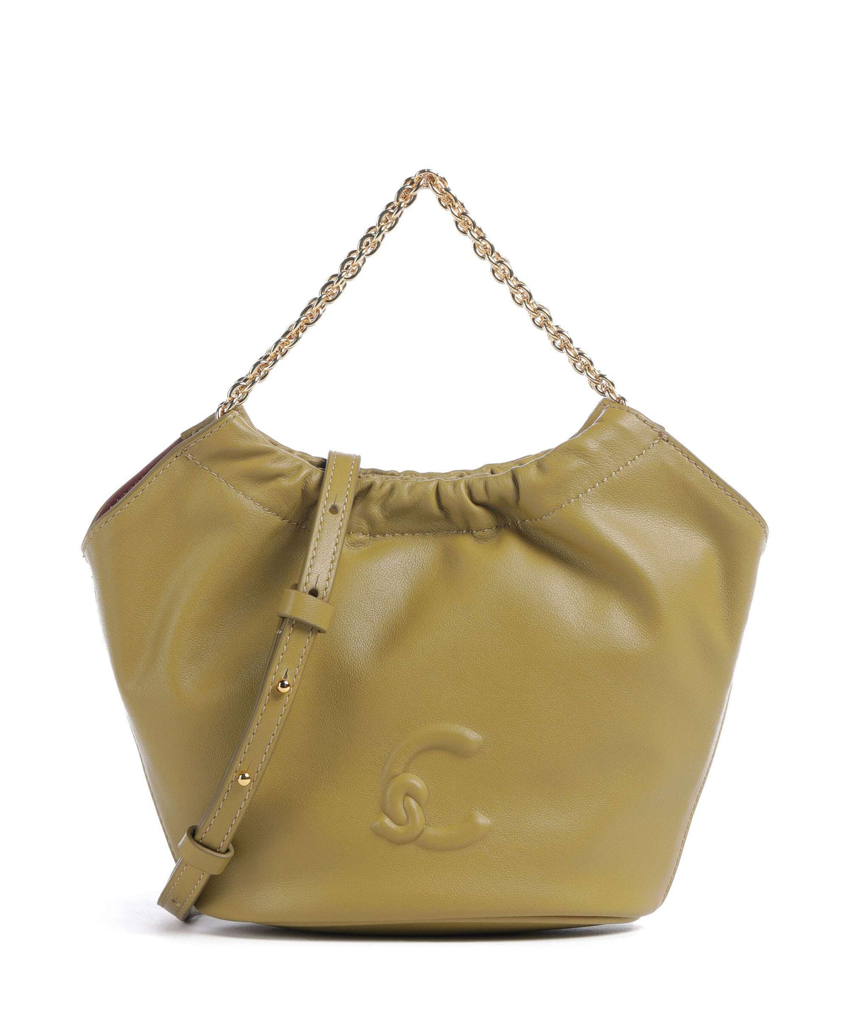 Coccinelle Smash Bucket bag seagrass