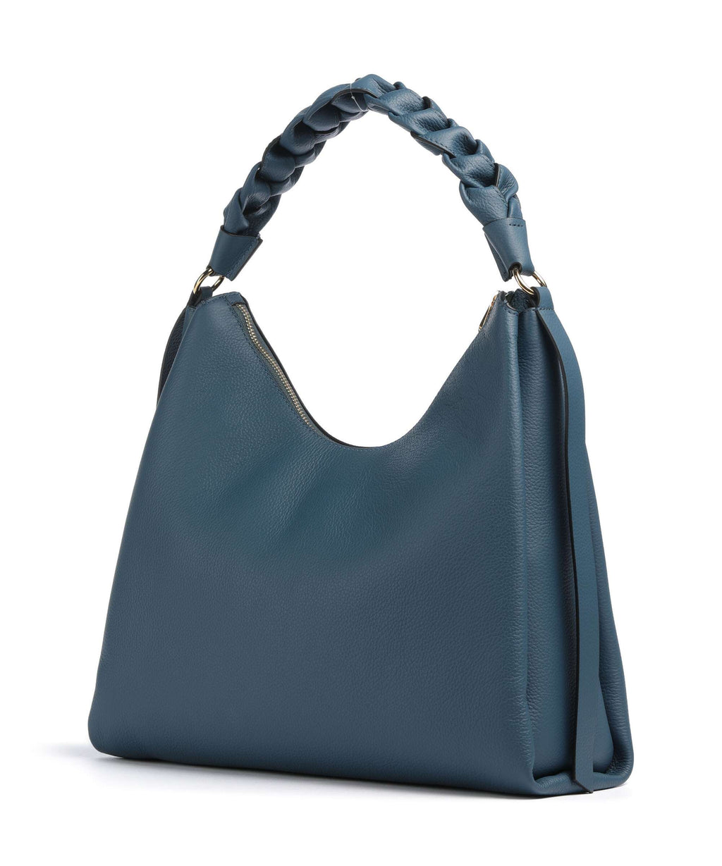 Coccinelle Boheme Grana Double Hobo bag deep blue/sandshell