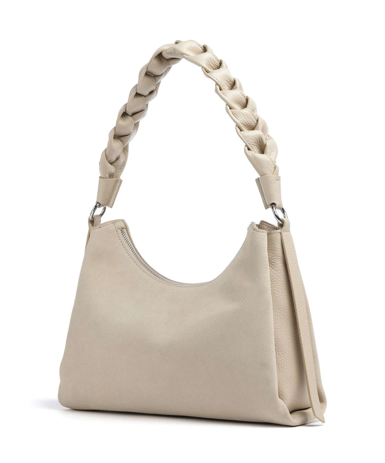 Coccinelle Boheme Suede Shoulder bag sandshell