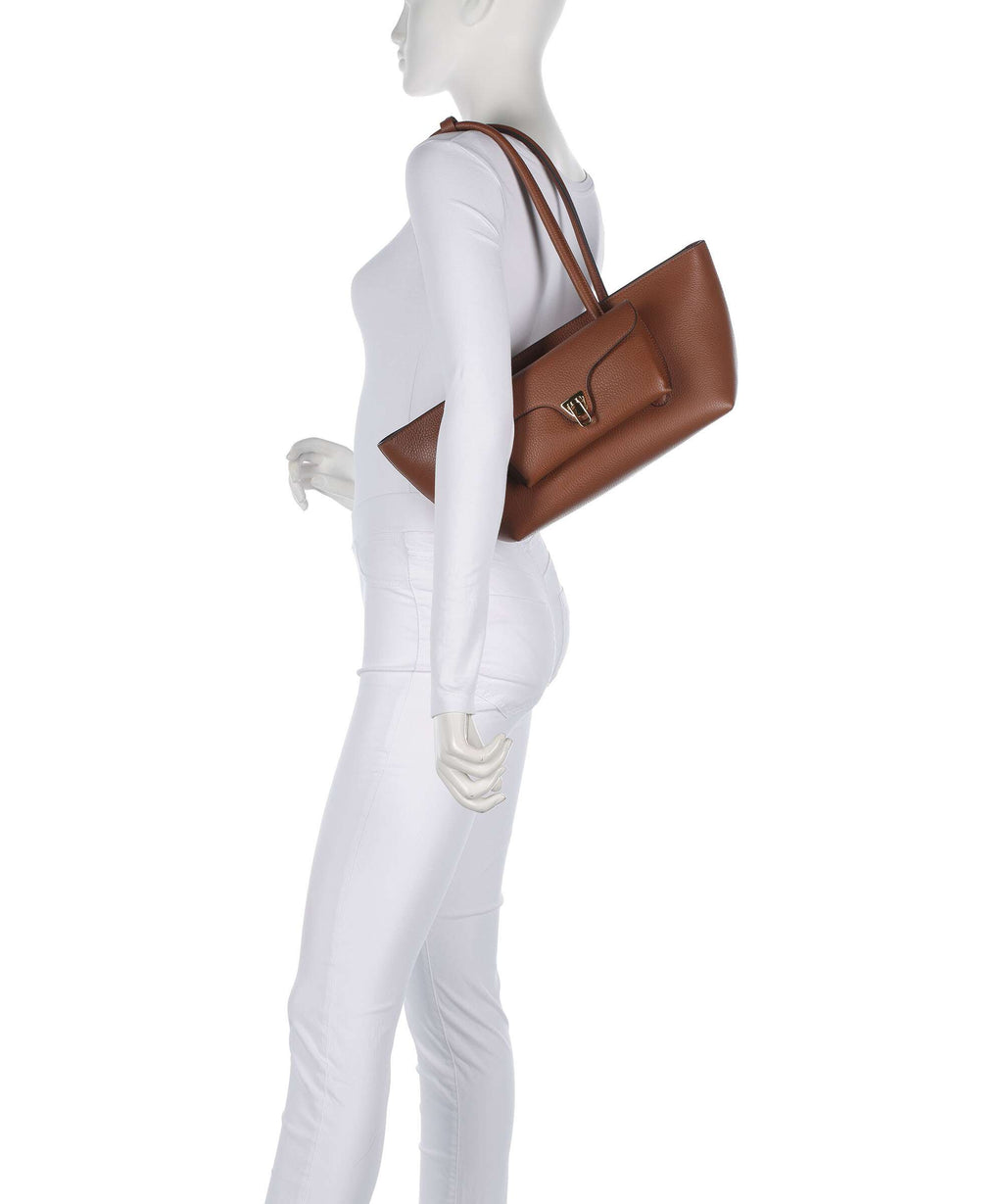 Coccinelle Beat Double Shoulder bag cognac