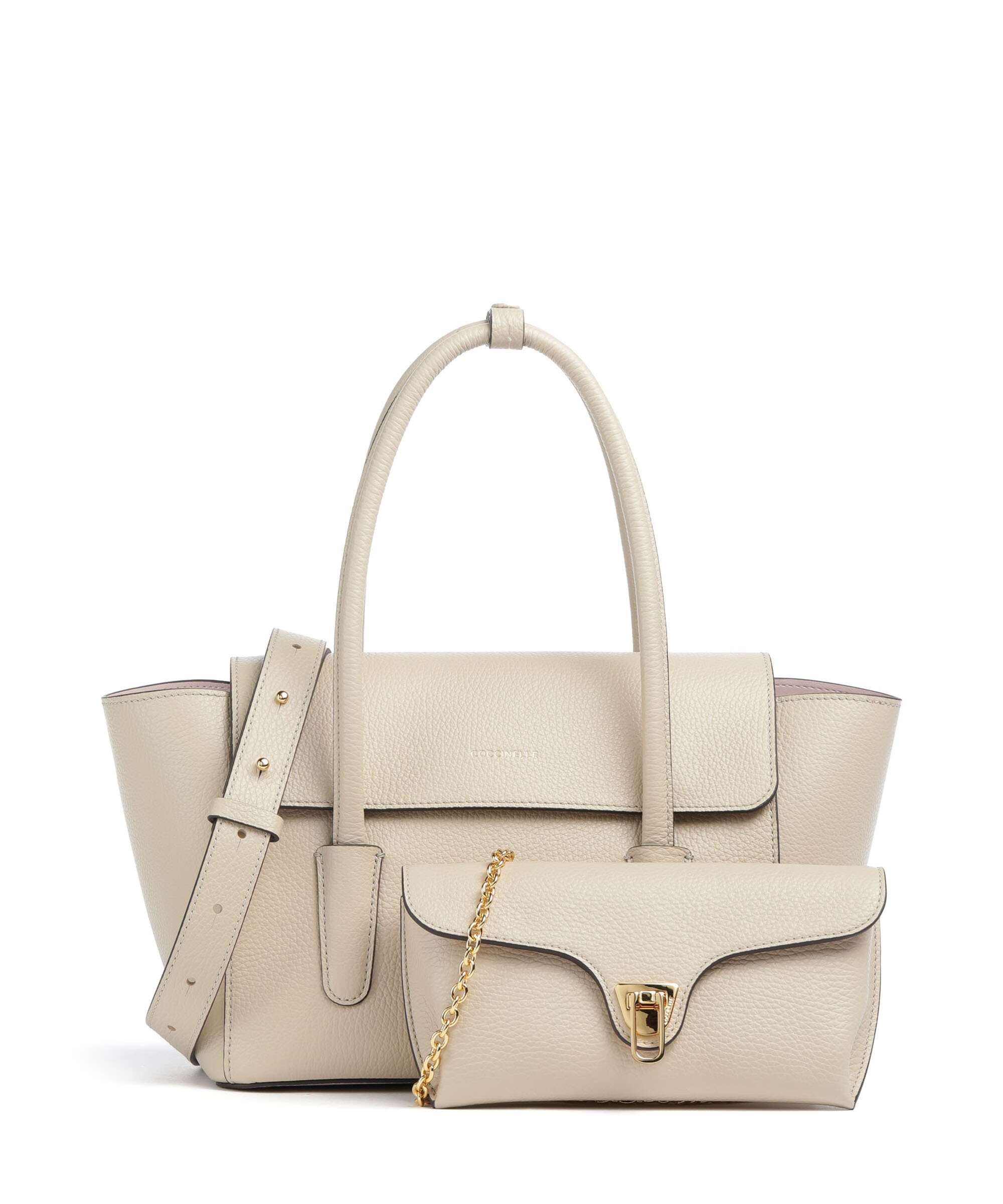 Coccinelle Beat Double Handbag sandshell