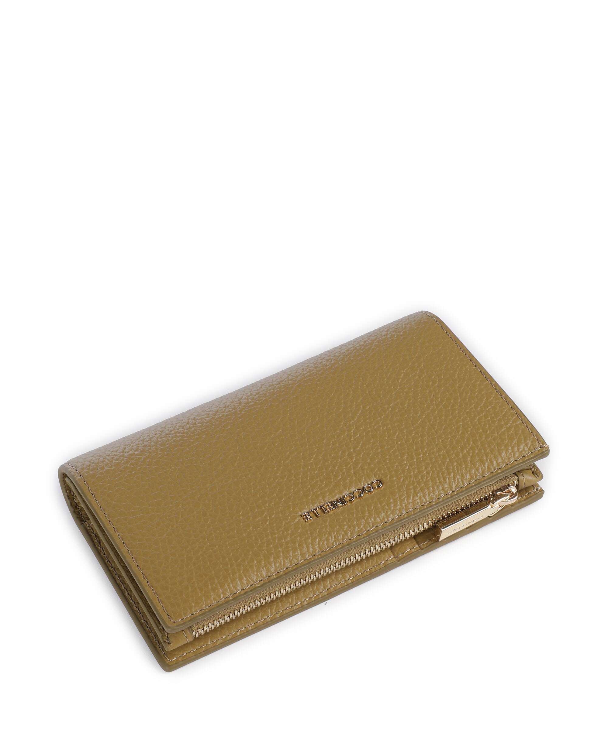 Coccinelle Metallic Soft RFID Wallet seagrass