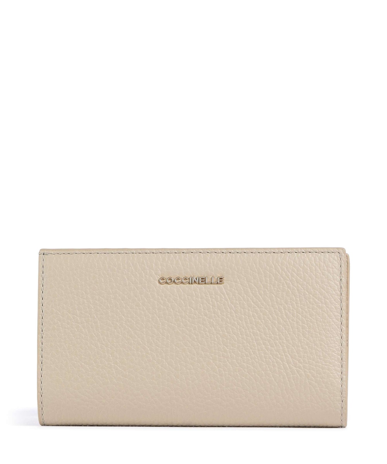 Coccinelle Metallic Soft RFID Wallet sandshell