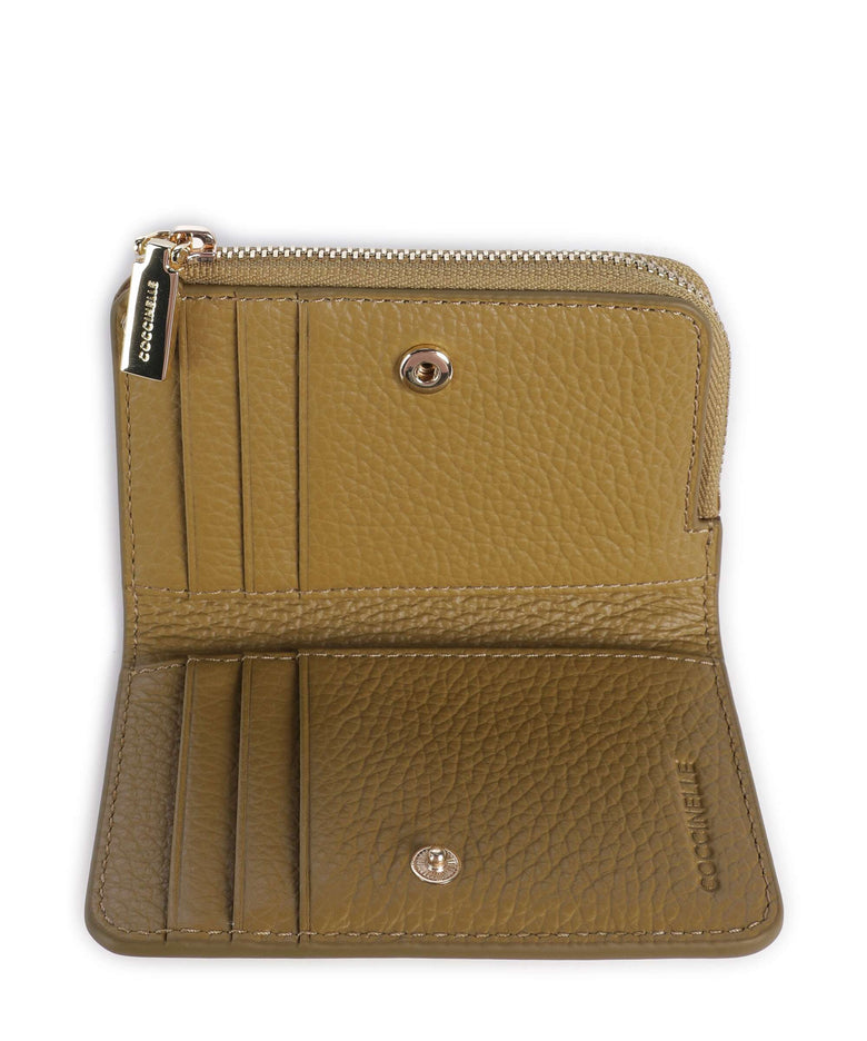 Coccinelle Metallic Soft Wallet seagrass