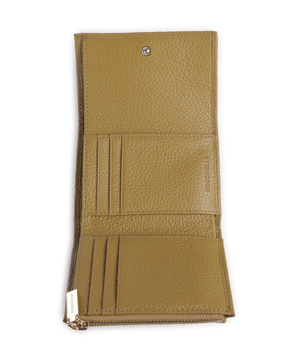 Coccinelle Metallic Soft Wallet seagrass