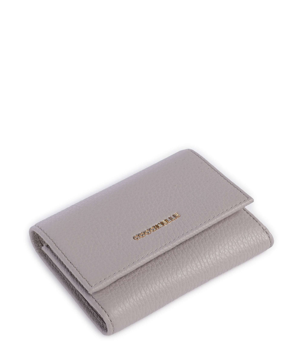 Coccinelle Metallic Soft RFID Wallet oyster