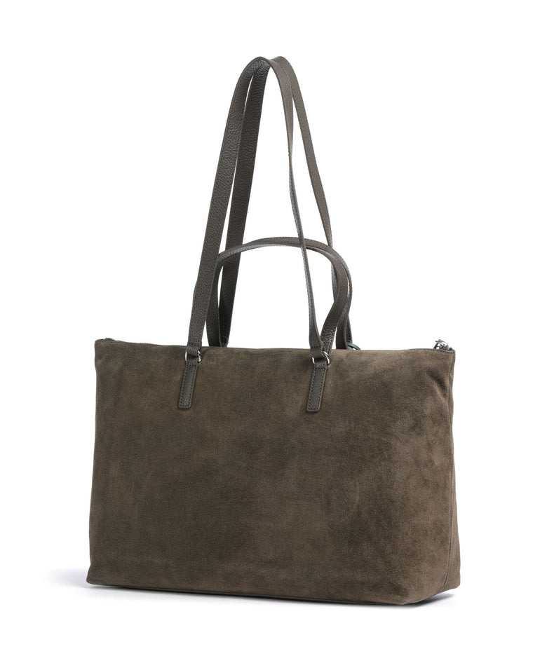 Coccinelle Beat Generation Suede Tote bag fango