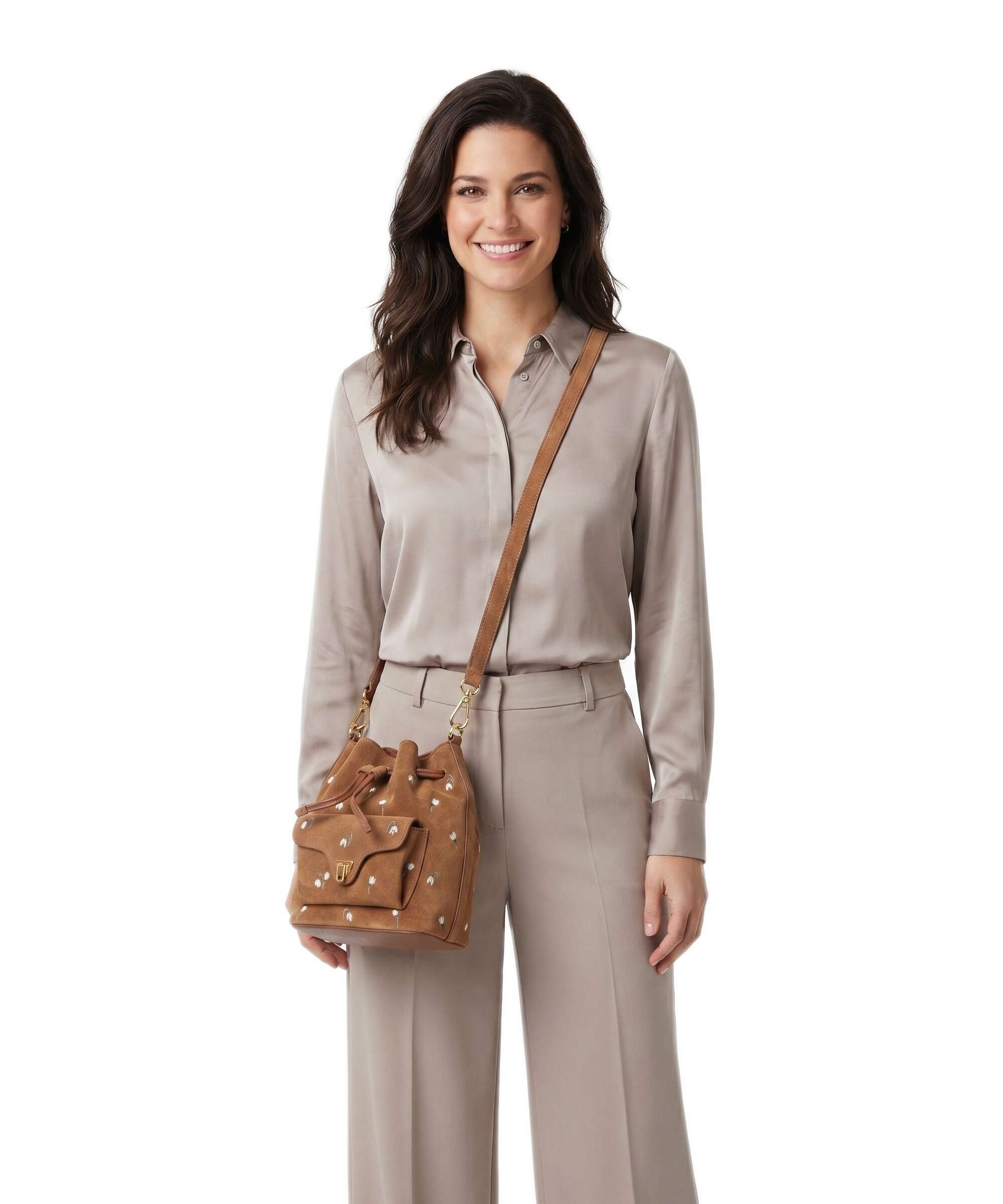 Coccinelle Beat Generation Bucket bag cognac
