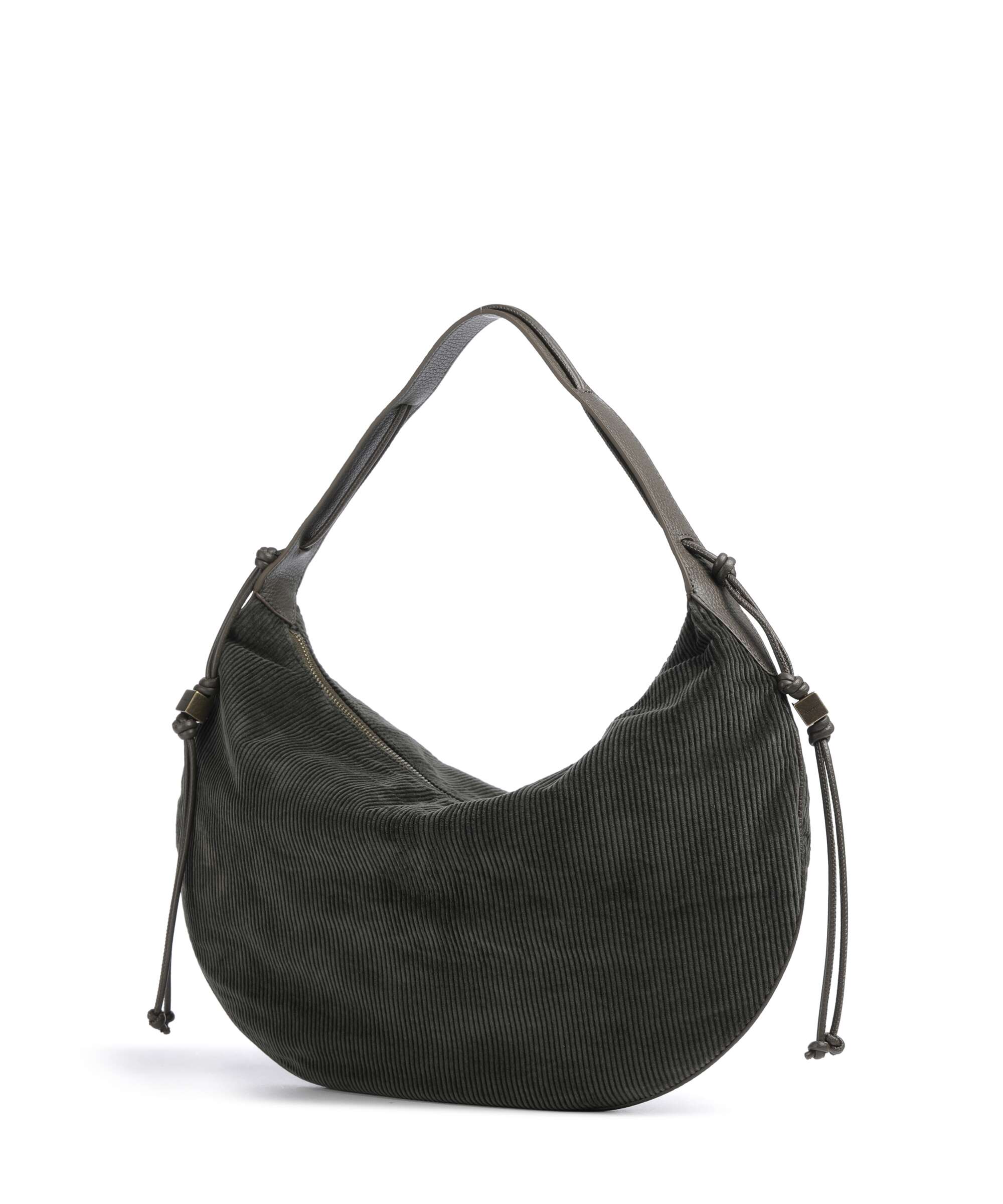 Coccinelle Thess Corduroy Hobo bag fango