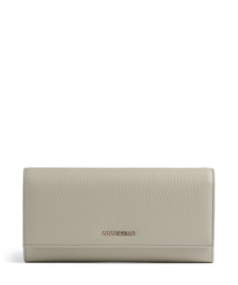 Coccinelle Metallic Soft Wallet eucalipto