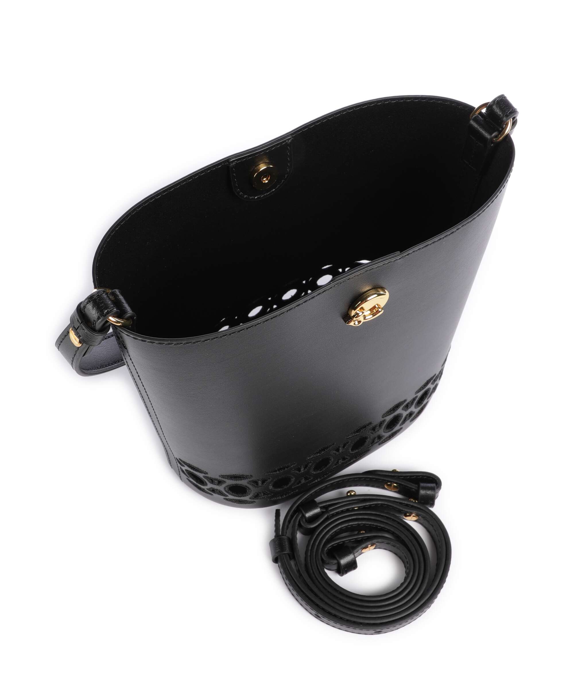 Coccinelle Nikla Monogram Sangallo Bucket bag noir