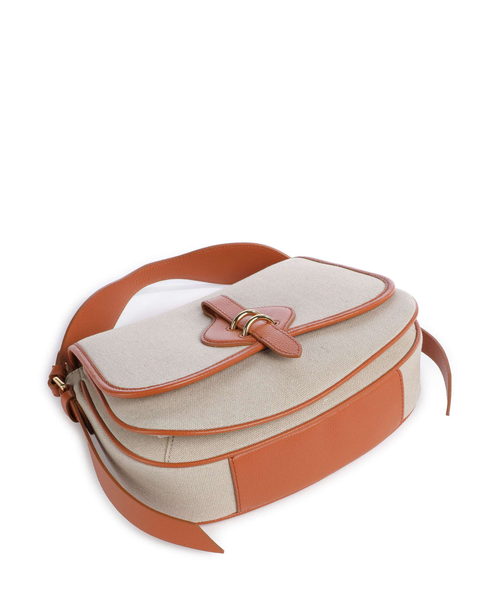 Coccinelle Mavery Canvas Handbag natural/crab