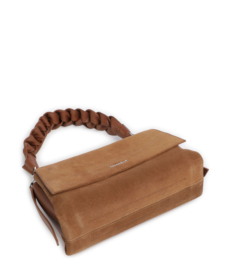 Coccinelle Boheme Suede Shoulder bag cognac