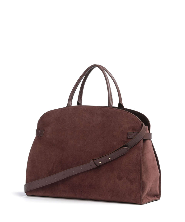 Coccinelle Sabine Suede Handbag berry