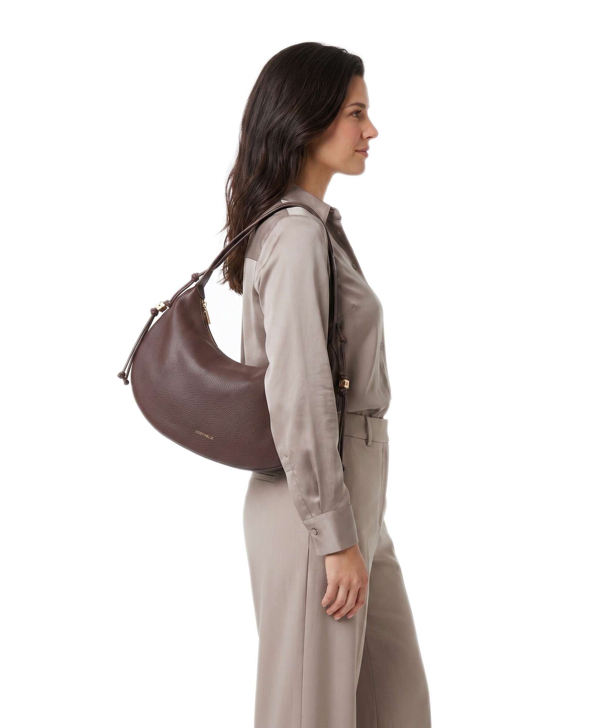 Coccinelle Thess Hobo bag berry