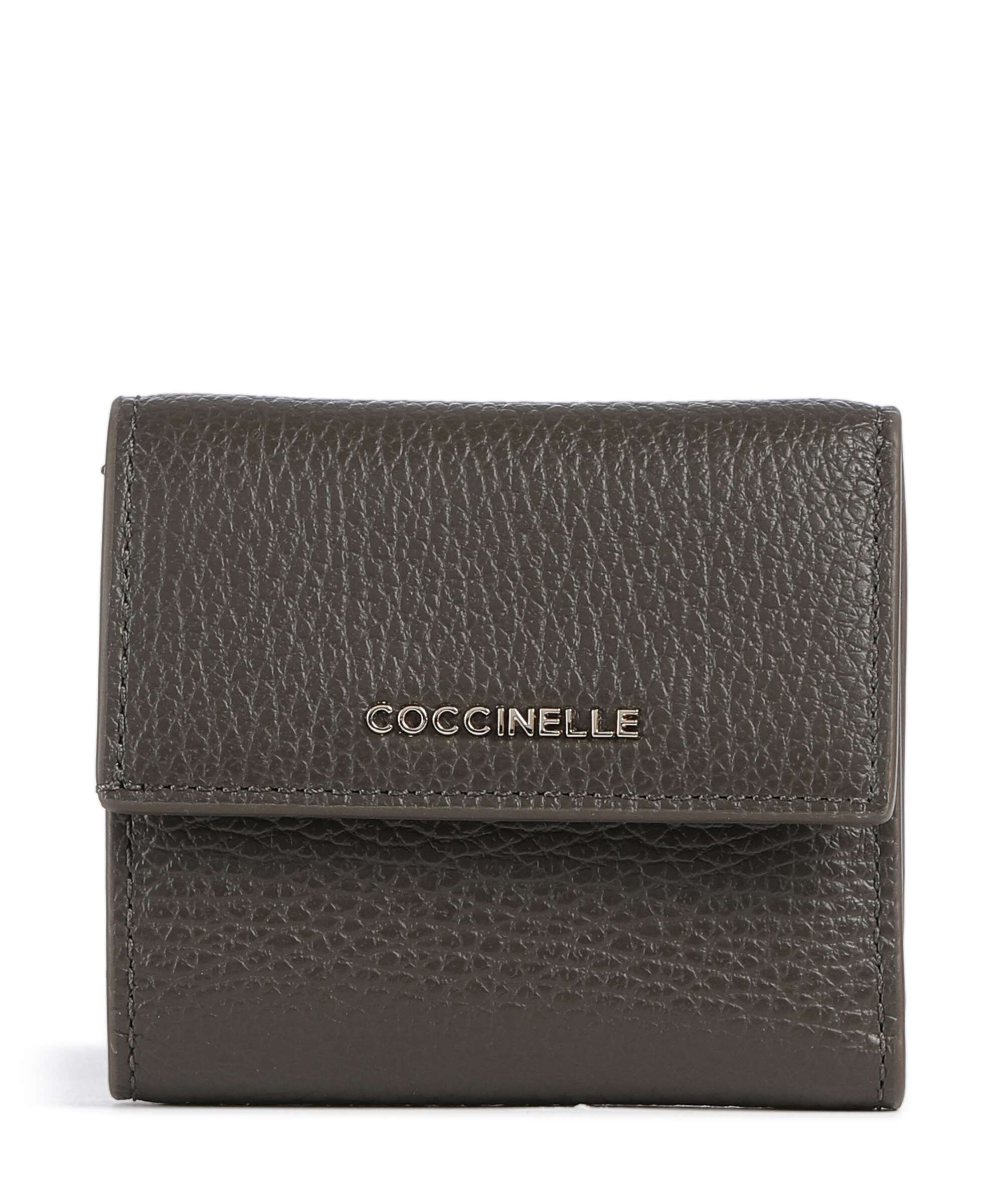 Coccinelle Metallic Soft Wallet fango